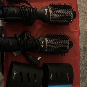 2 Lange Black Hair Styling Brush